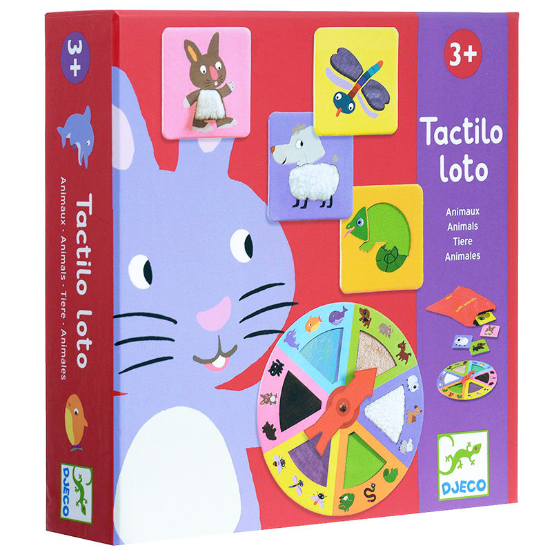 Настольная игра Тактильное лото Животные Tactilo loto
