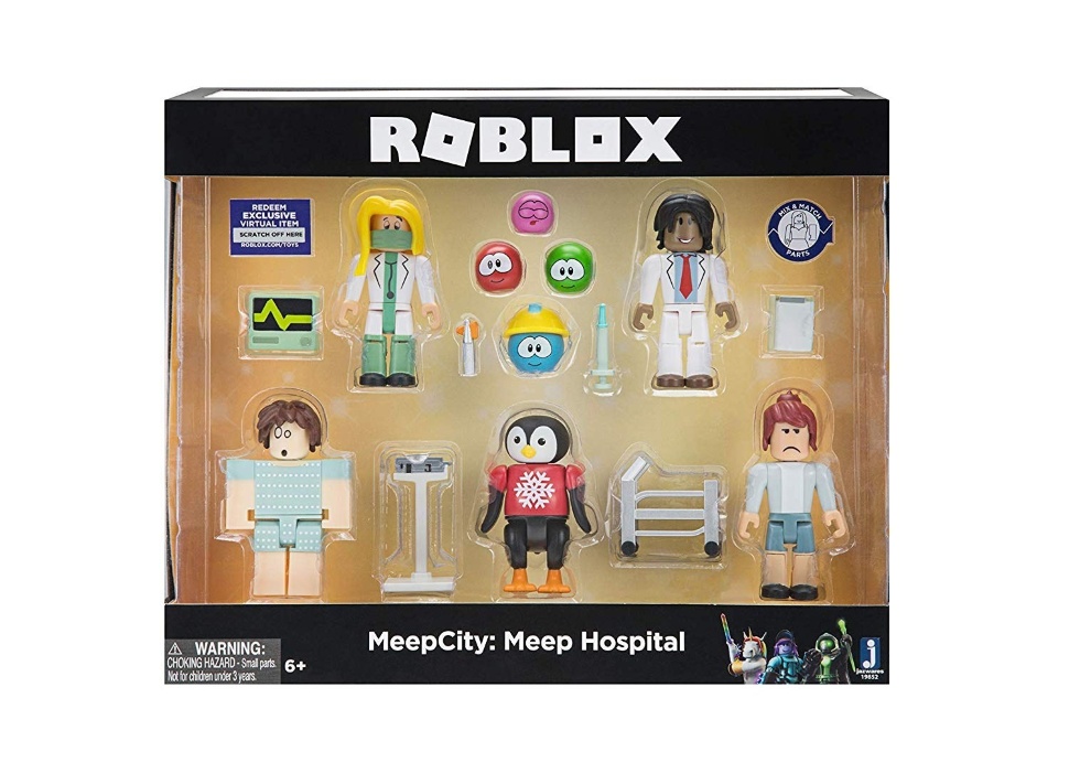Набор из 5 фигурок Roblox Jazwares MeepCity: Meep Hospital Роблокс МипСити: Мип Больница