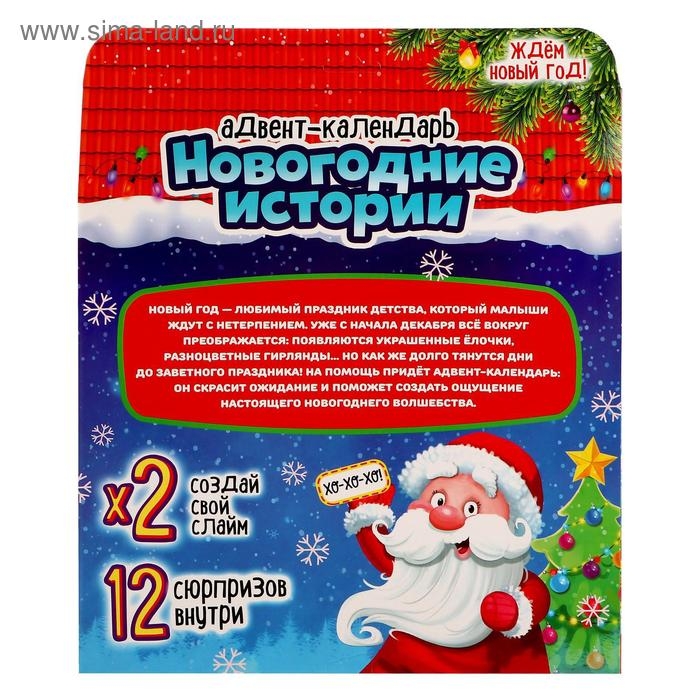 Набор для опытов Адвент-календарь Домик Деда Мороза