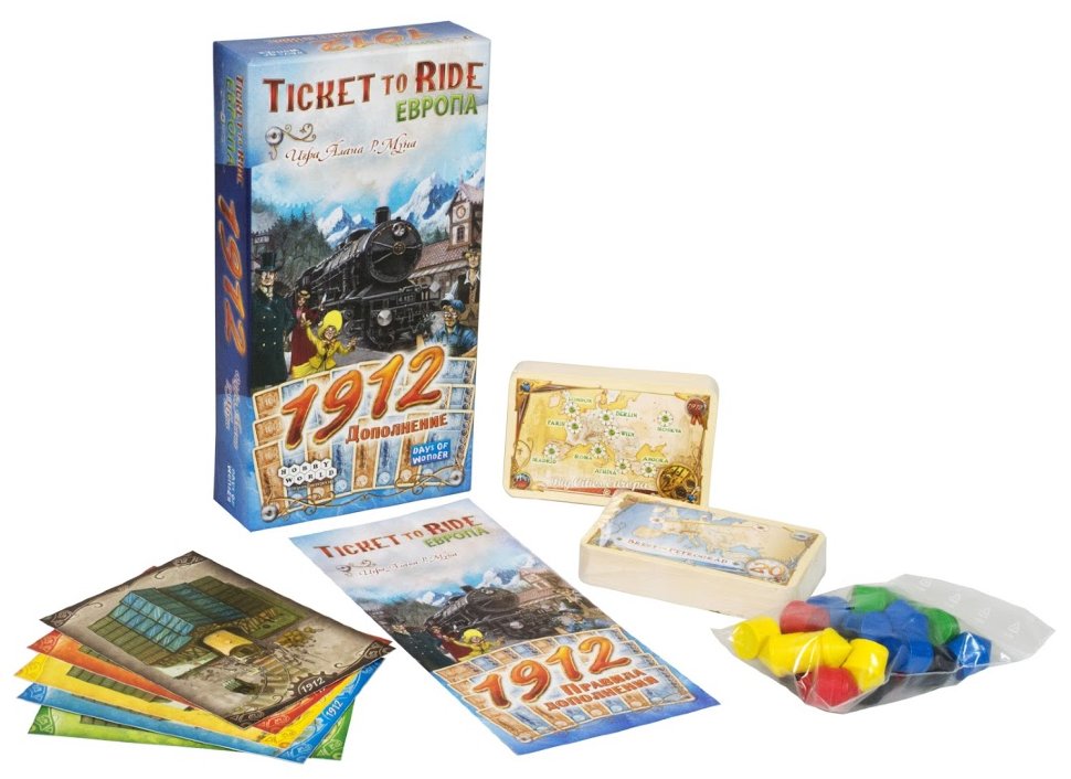 Настольная игра Билет на поезд (Ticket to Ride): Европа 1912 дополнение