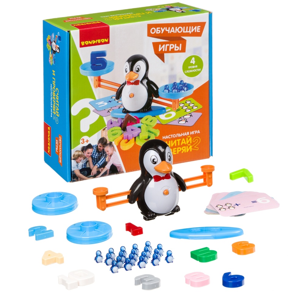 Настольная игра Считай и проверяй с пингвином